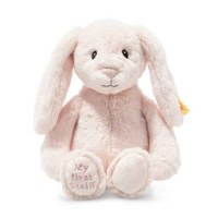 STEIFF MY FIRST HOPPIE RABBIT PINK 10"