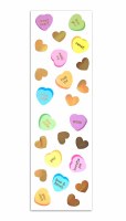 STICKERS CANDY HEARTS