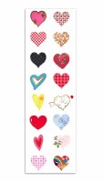 STICKERS HEARTS 40TH