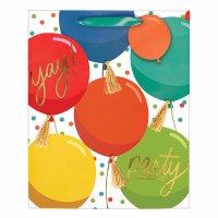 TASSEL BALLOONS LARGE GIFT BAG W/TAG