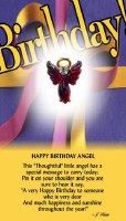 THOUGHTFUL ANGEL PIN HAPPY BIRTHDAY