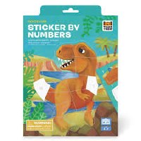 TIGER TRIBE STICKER BY NUMBERS DINOS