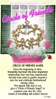 THOUGHTFUL ANGEL PIN CIRCLE OF FRIENDS