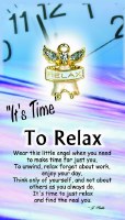 THOUGHTFUL ANGEL PIN TO RELAX
