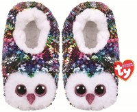 TY FLIPPABLE SLIPPER SOCK OWEN LARGE