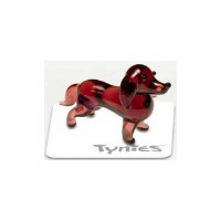 TYNIES GLASS ANIMAL DOC DACHSHUND