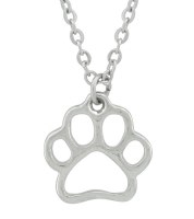 UNIQUELY YOU NECKLACE PAW PRINTS