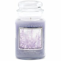 VILLAGE CANDLE LG DOME FROSTED LAVENDER