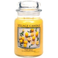 VILLAGE CANDLE LG JAR FRESH LEMON