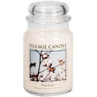VILLAGE CANDLE LG JAR PURE LINEN