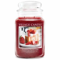 VILLAGE CANDLE LG STRAWBERRY PD CAKE