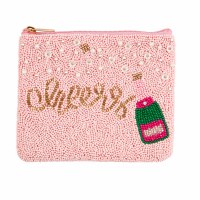 MUD PIE BEADED PURSE CHEERS