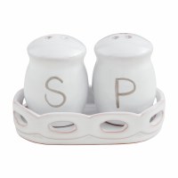 MUD PIE HAPPY SALT  PEPPER SET