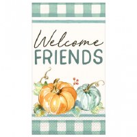 WELCOME FRIENDS 16ct GUEST TOWELS