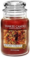 YANKEE LG CLASSIC JAR     AUTUMN WREATH