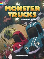 DOVER MONSTER TRUCK COLOR BOOK