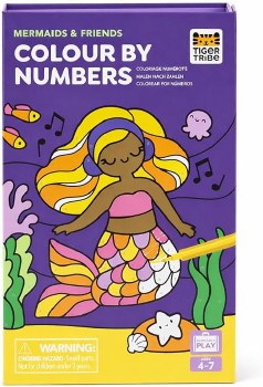 TIGER TRIBE COLOR BY NUMBERS UNICORN