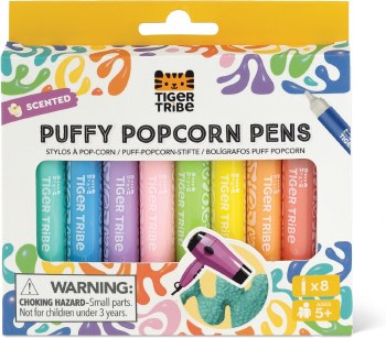 TIGER TRIBE SCENTED PUFFY POPCORN PENS