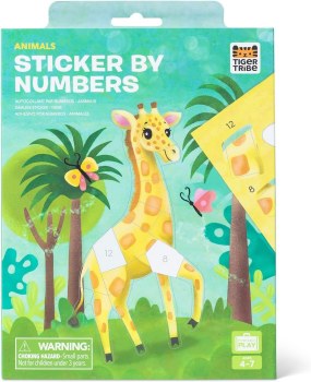 TIGER TRIBE STICKER BY NUMBERS ANIMALS