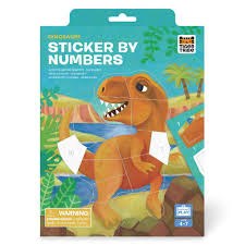 TIGER TRIBE STICKER BY NUMBERS DINOS