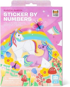 TIGER TRIBE STICKER BY NUMBERS GARDEN