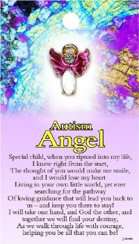 THOUGHTFUL ANGEL PIN AUTISM