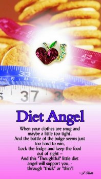 THOUGHTFUL ANGEL PIN DIET