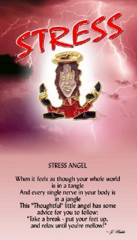 THOUGHTFUL ANGEL PIN STRESS