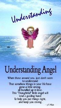 THOUGHTFUL ANGEL PIN UNDERSTAND