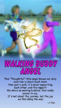 THOUGHTFUL ANGEL PIN WALKING BUDDY