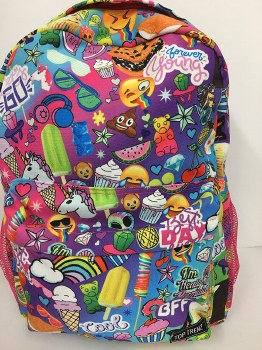 TOP TRENZ BACKPACK BEST DAY EVER 2 ZIP