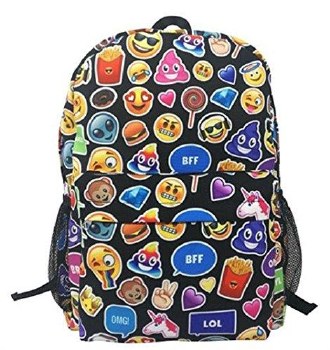 TOP TRENZ EMOJICON FUNK BACKPACK 5 ZIP