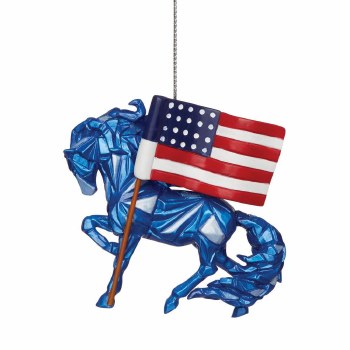 TRAIL OF PAINTED PONIES ORN WILD BLUE