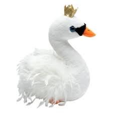 TY BEANIE BABIES CHARMAINE WHITE SWAN