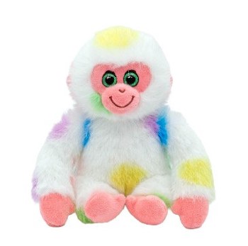 TY FLO POLKA DOT MONKEY 13"