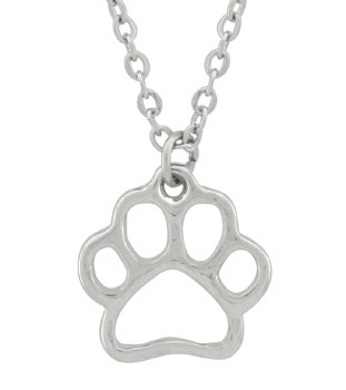 UNIQUELY YOU NECKLACE PAW PRINTS