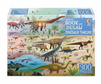 USBORNE BOOK &amp; JIGSAW DINO TIMELINE