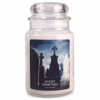 VILLAGE CANDLE LG GHOST CEMETERY