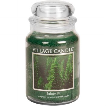 VILLAGE CANDLE LG JAR BALSAM FIR