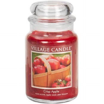 VILLAGE CANDLE LG JAR CRISP APPLE