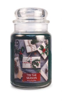 VILLAGE CANDLE LG JAR TIS THE SEASON