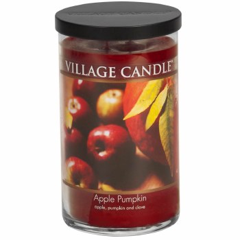 VILLAGE CANDLE LG TUMBLER APPLE PUMPKIN