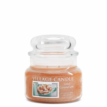 VILLAGE CANDLE SM JAR SALTED CARAMEL LAT