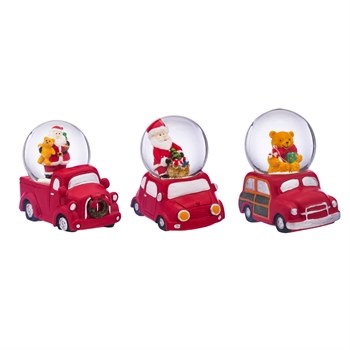 WATERGLOBE ASST CHRISTMAS TRANSPORTATION