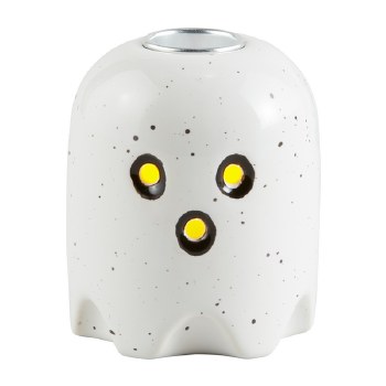 MUD PIE LED TAPER HOLDER GHOST
