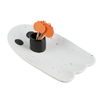 MUD PIE HALLOWEEN GHOST TRAY SET