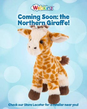 WEBKINZ NEW NORTHERN GIRAFFE