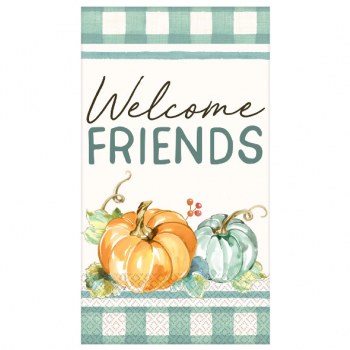 WELCOME FRIENDS 16ct GUEST TOWELS