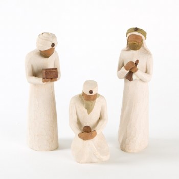 WILLOW TREE NATIVITY THREE WISEMEN SET