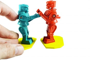 WORLD'S SMALLEST ROCK 'EM SOCK 'EM ROBOT